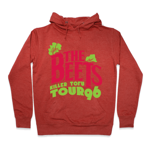 The Beets Killer Tofu Tour Hoodie - Heathered Red