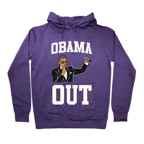 Obama Out Hoodie - Purple