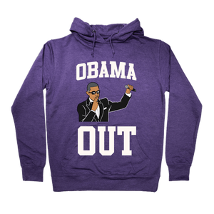 Obama Out Hoodie - Purple