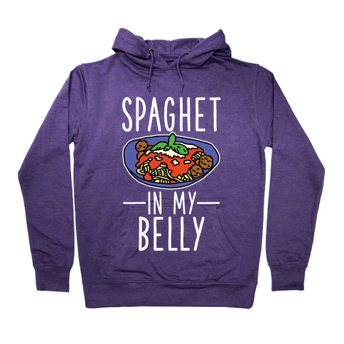 Spaghet In My Belly Hoodie - Purple