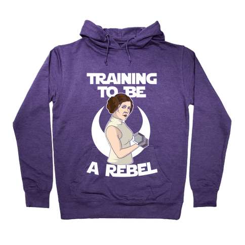 Training To Be A Rebel Hoodie - Purple