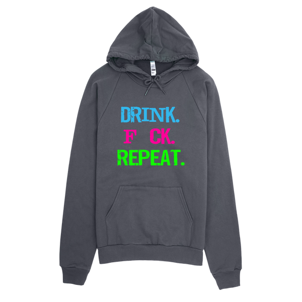 Drink Fuck Repeat Hoodie - Asphalt