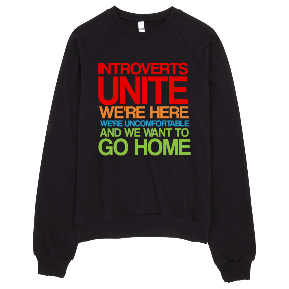 Introverts Unite Sweatshirt - Black