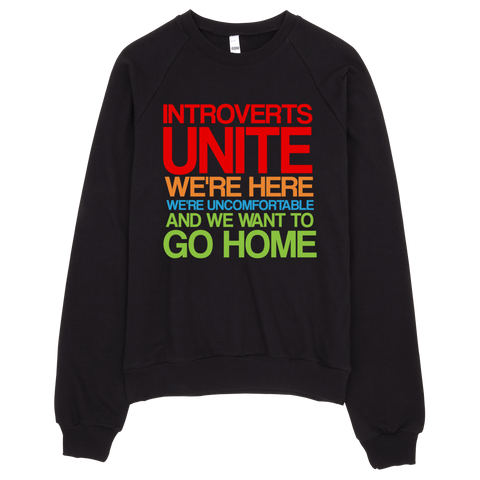 Introverts Unite Sweatshirt - Black