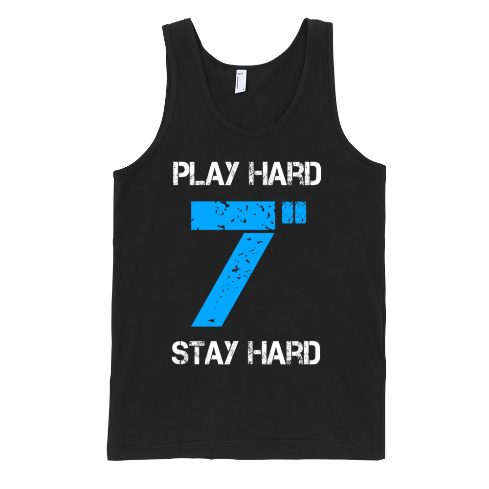 Play Hard Stay Hard 7 Inches Tank Top - Black