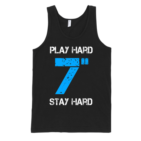 Play Hard Stay Hard 7 Inches Tank Top - Black