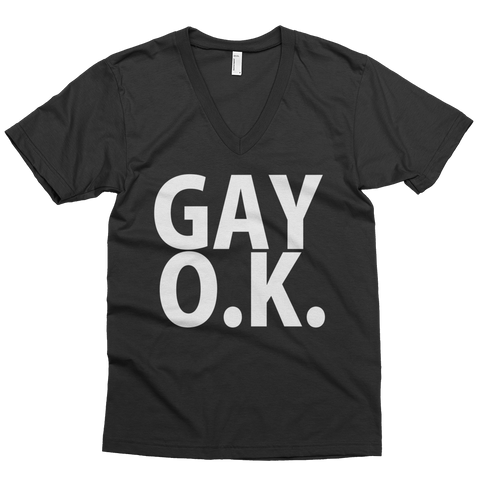 Gay OK VNeck - Black
