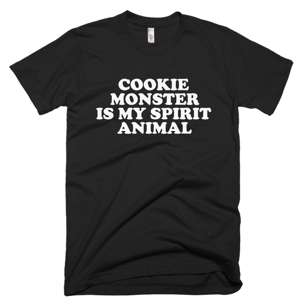 Sesame Street Cookie Monster Is My Spirit Animal T-Shirt - Black