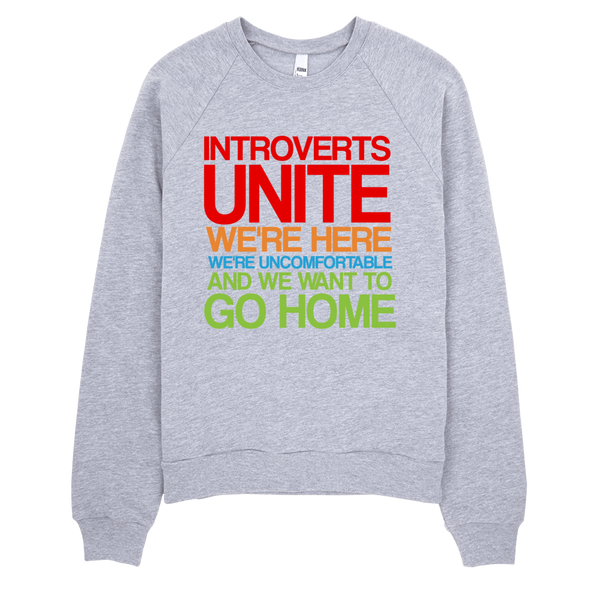 Introverts Unite Sweatshirt - Gray