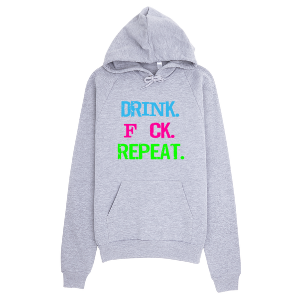 Drink Fuck Repeat Hoodie - Gray