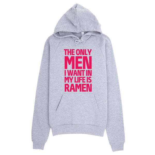 The Only Men I Want In My Life Is Ramen Hoodie - Gray