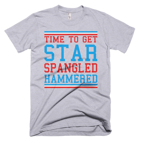 Time To get Star Spangled Hammered T-Shirt - Gray