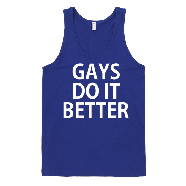 Gays Do It Better Tank Top - Lapis