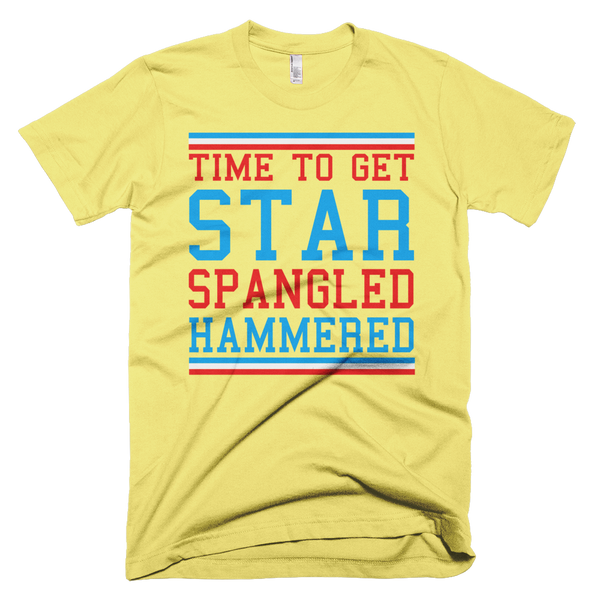 Time To get Star Spangled Hammered T-Shirt - Yellow
