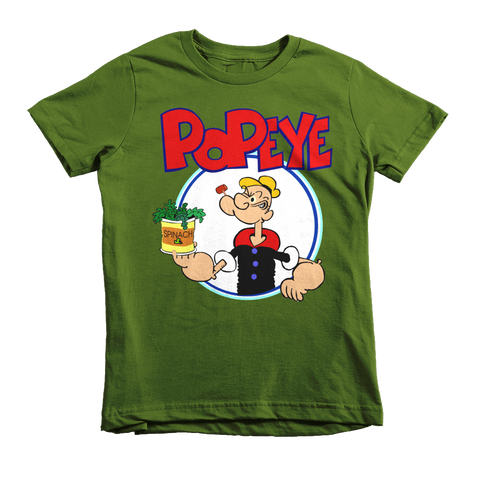 Popeye The Sailorman Kids T-Shirt - Olive