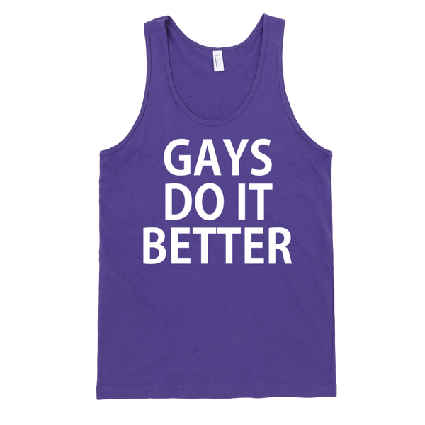 Gays Do It Better Tank Top - Purple