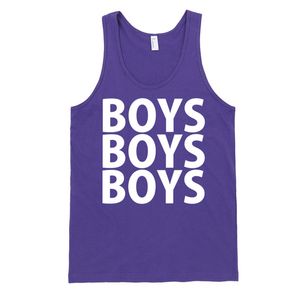 Boys Boys Boys Tank Top - Purple