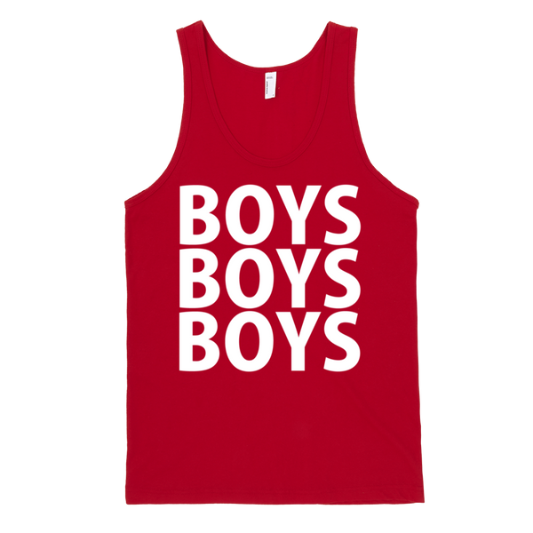 Boys Boys Boys Tank Top - Red