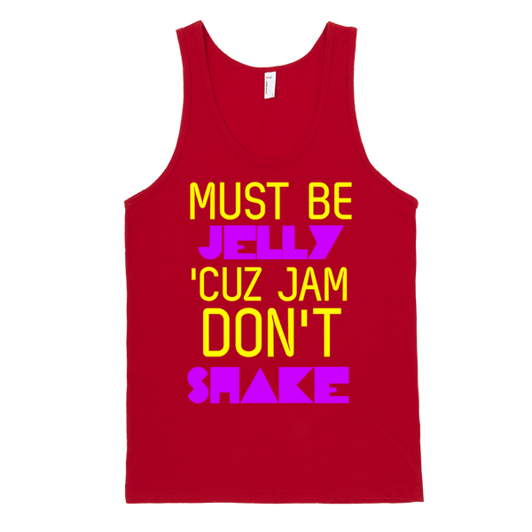 Must Be Jelly 'Cuz Jam Don't Shake Tank Top - Red