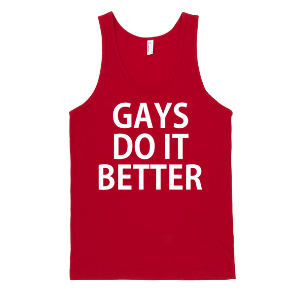 Gays Do It Better Tank Top - Red