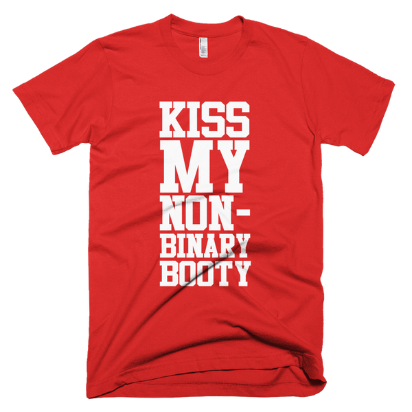 Kiss My Non-Binary Booty T-Shirt - Red