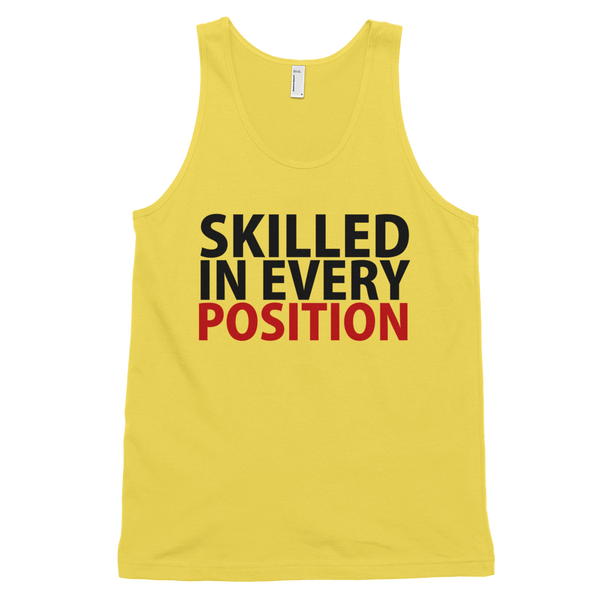 Skilled In Every Position Tank Top - Yellow