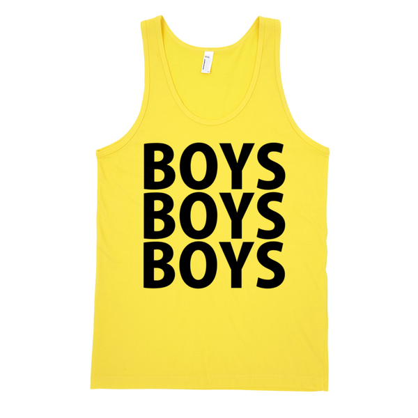 Boys Boys Boys Tank Top - Yellow