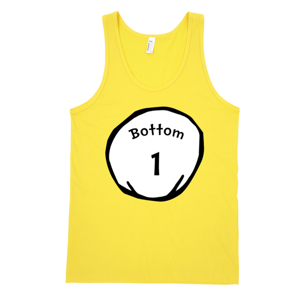 Bottom 1 (Thing 1 & 2 Theme) Tank Top - Yellow