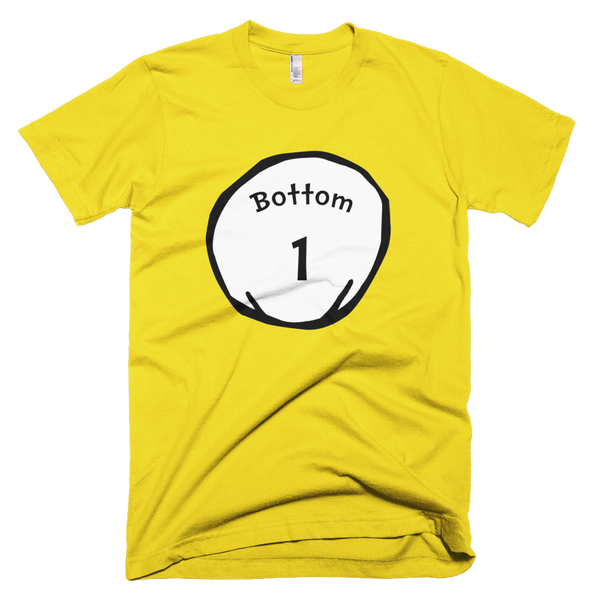 Bottom 1 (Thing 1 & 2 Theme) T-Shirt - Yellow