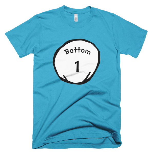 Bottom 1 (Thing 1 & 2 Theme) T-Shirt - Turquoise
