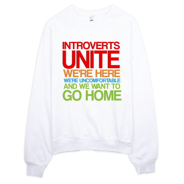 Introverts Unite Sweatshirt - White