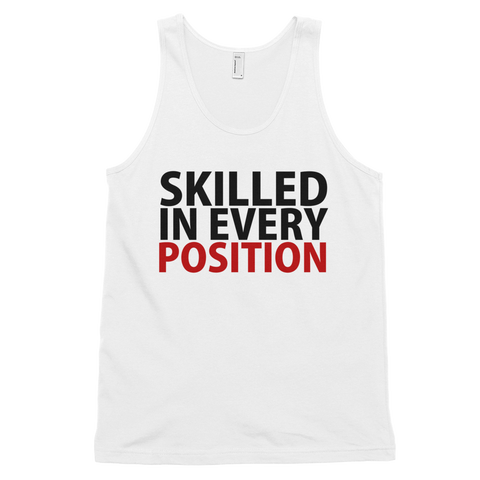 Skilled In Every Position Tank Top - White