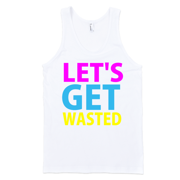 Let's Get Wasted Tank Top - White