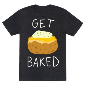 Get Baked T-Shirt - Heathered Black