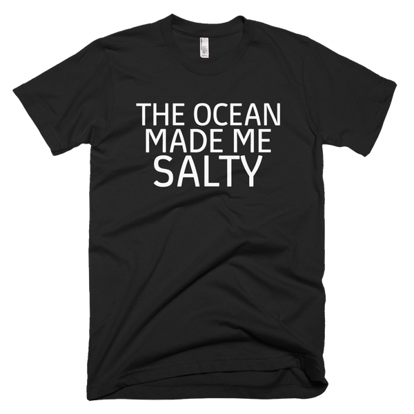 The Ocean Made Me Salty Tee - Black
