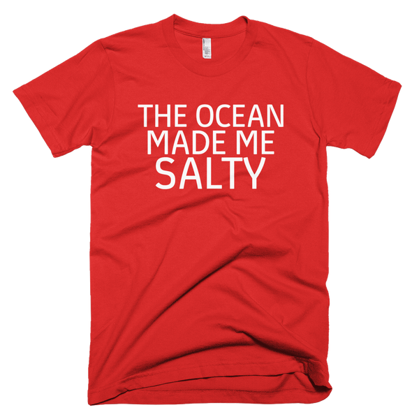 The Ocean Made Me Salty Tee - Red
