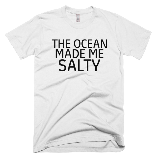 The Ocean Made Me Salty Tee - White
